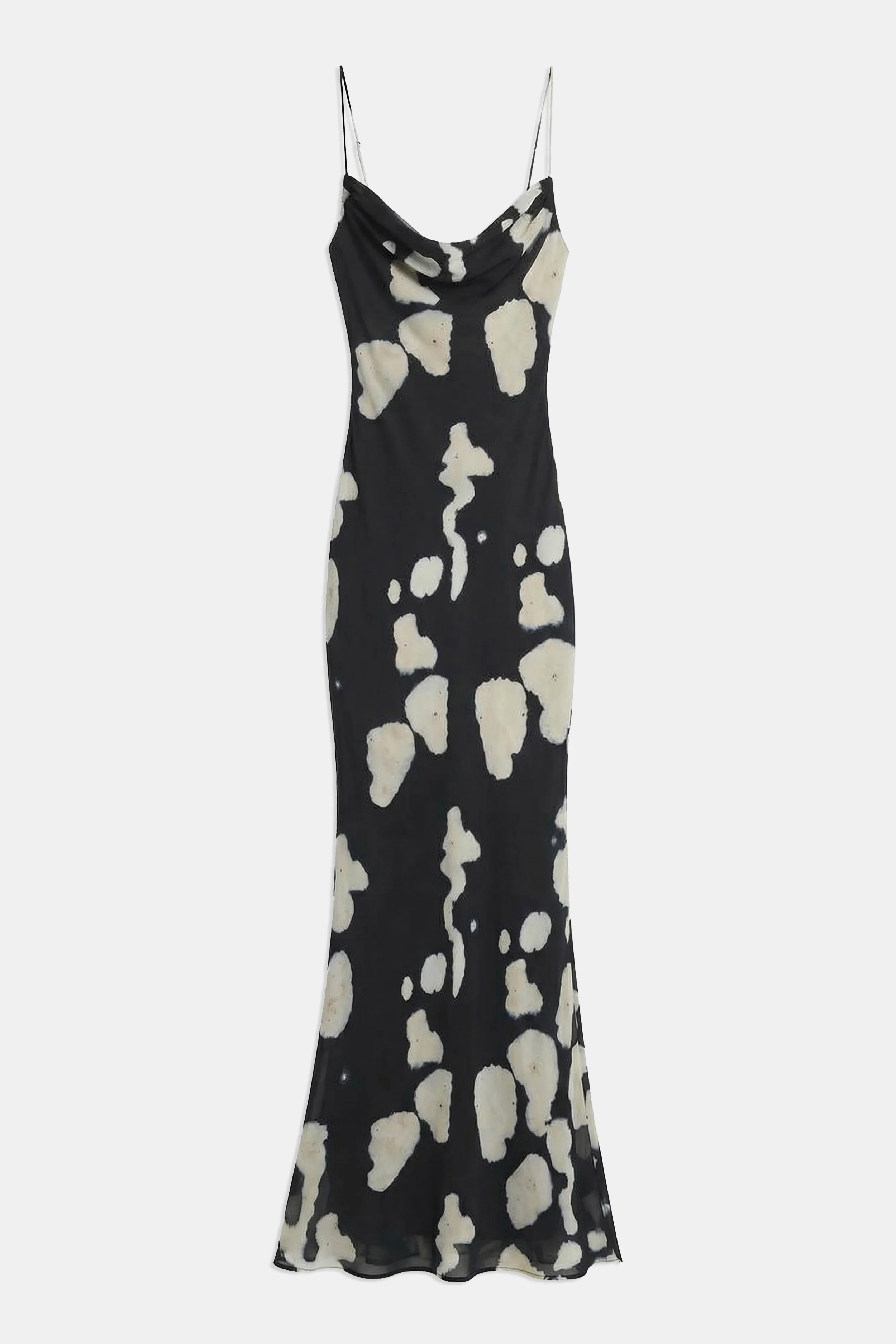 Chiffon Cowl Camisole Maxi Dress - Abstract Pebble - Image 9