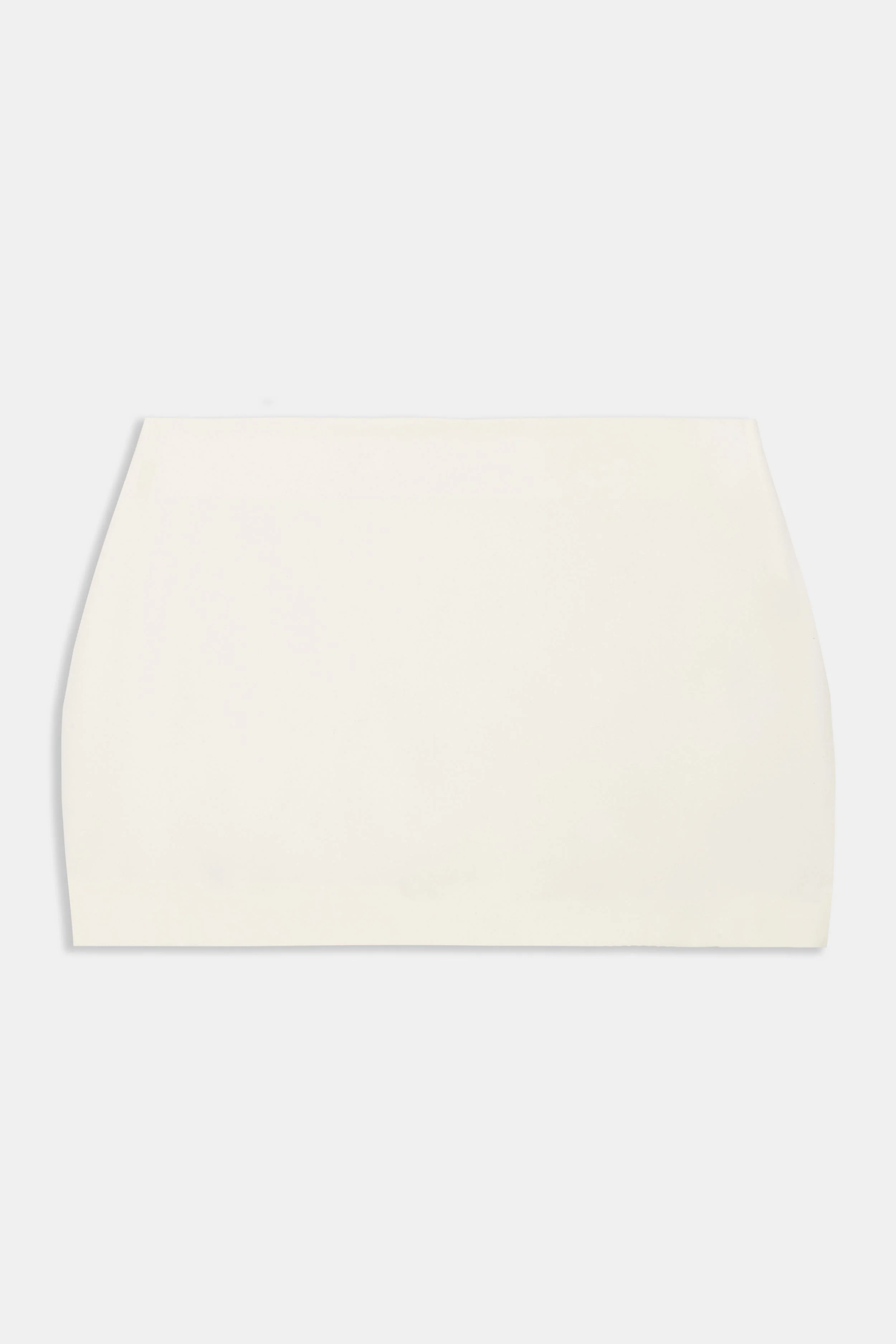Clean Cut Micro Skirt - Cream - Image 9