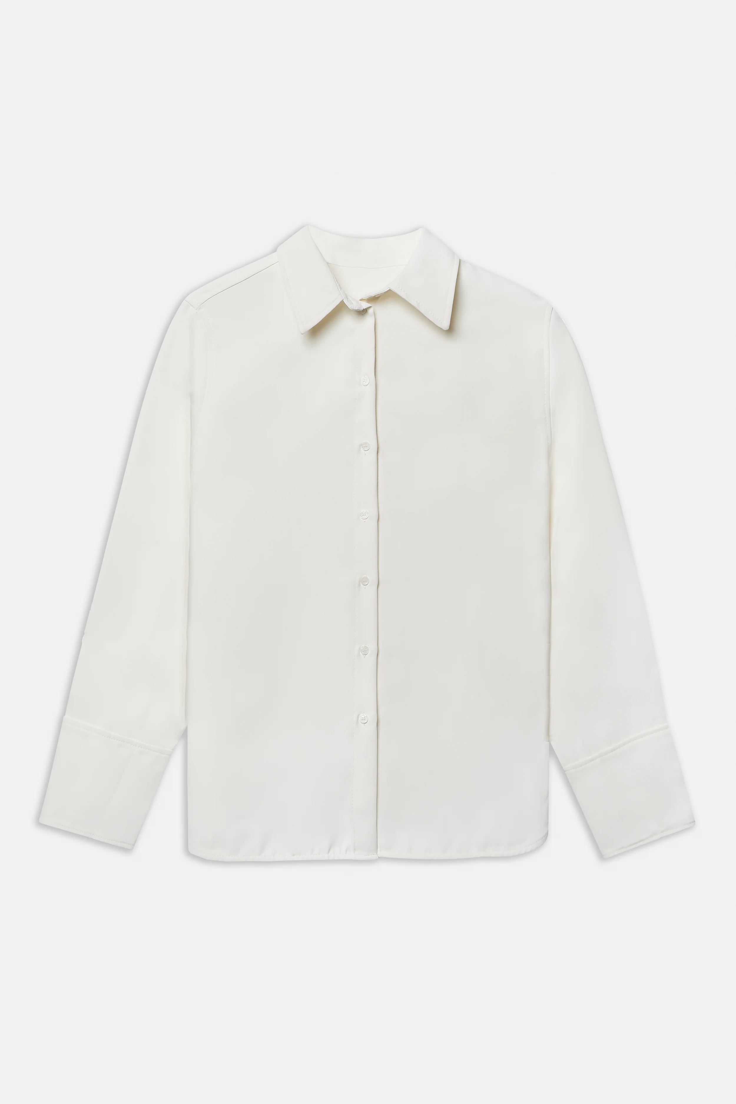 Effortless Oversized Shirt - White - Image 10