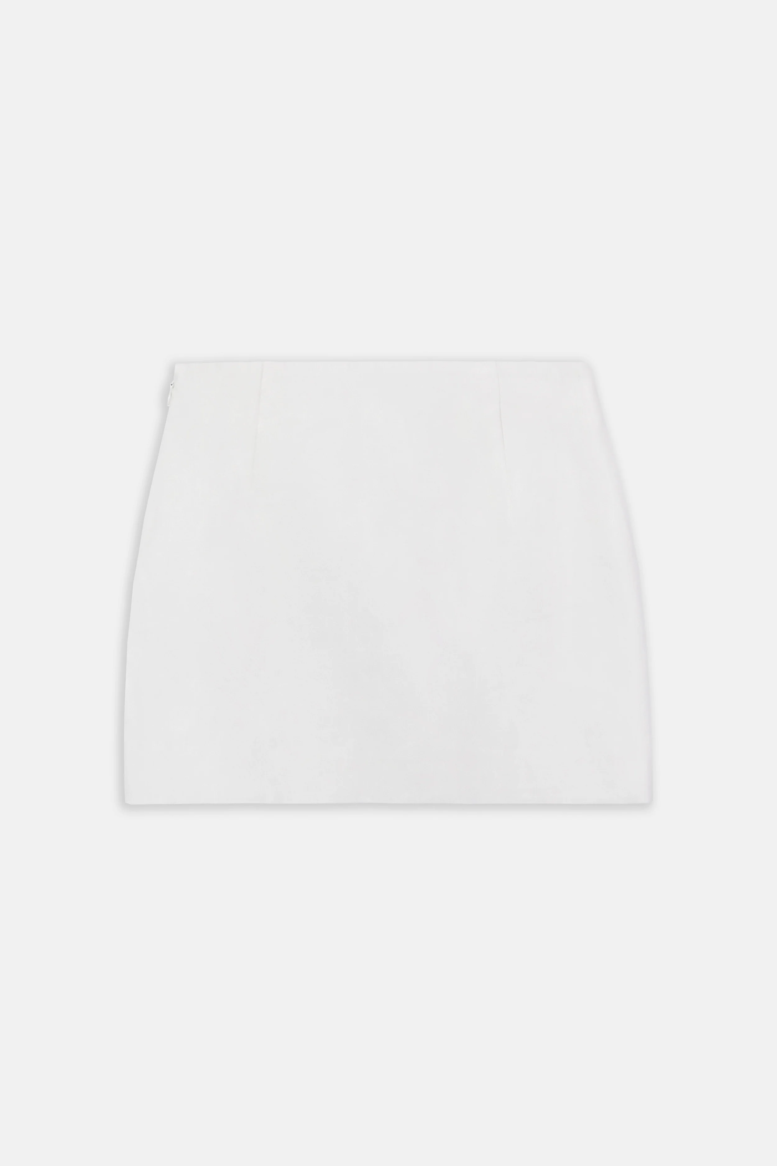 Mid Rise Linen Mini Skirt - White - Image 8
