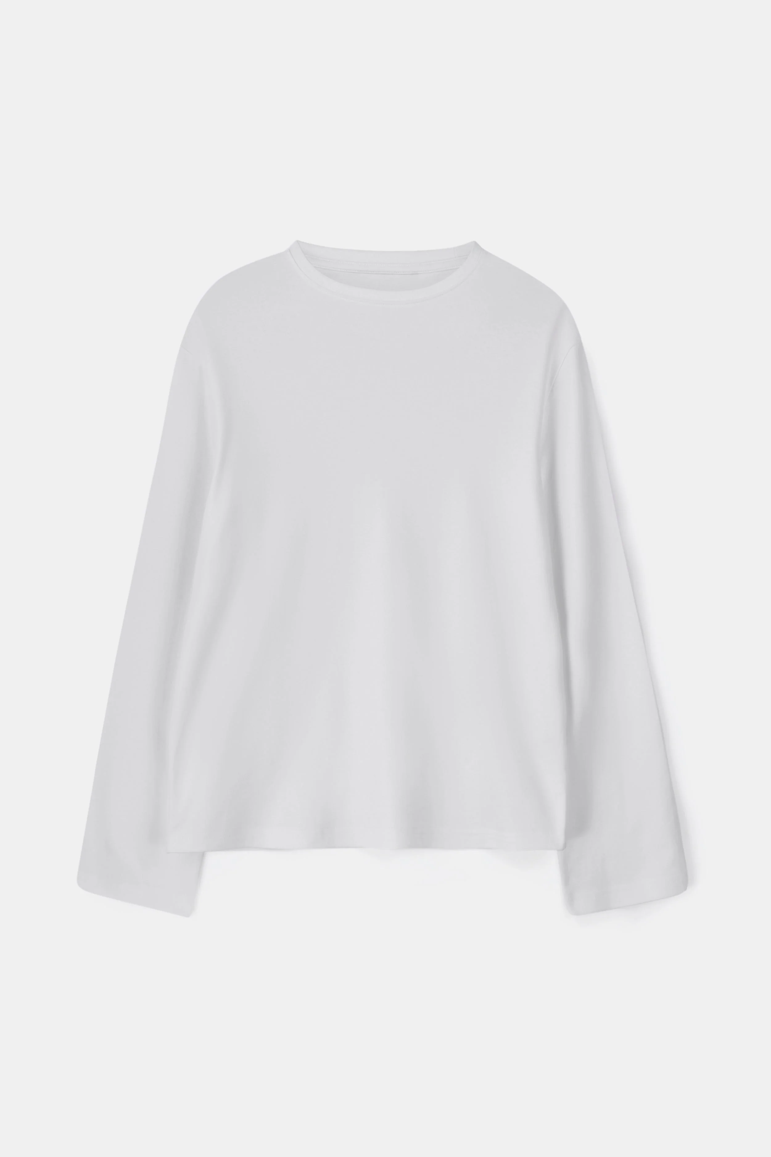 Oversized Longsleeve T Shirt - White - Image 7