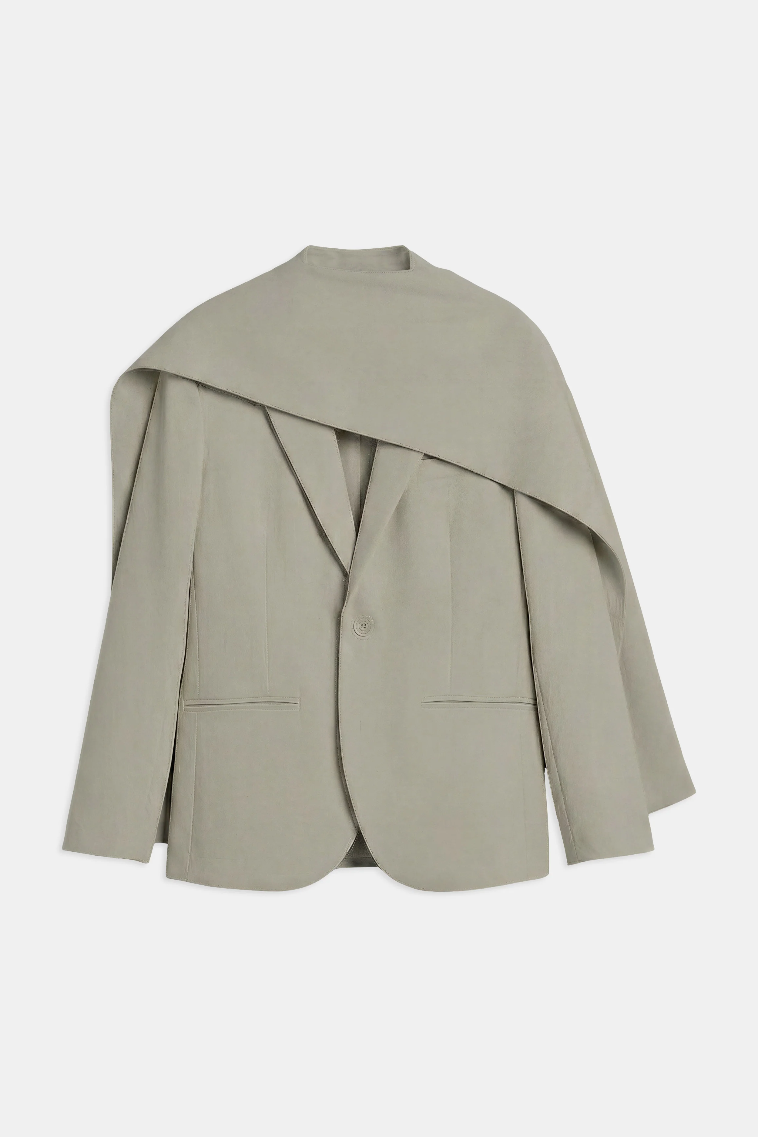 Oversized Single Breasted Blazer - Antique Sage - Image 8