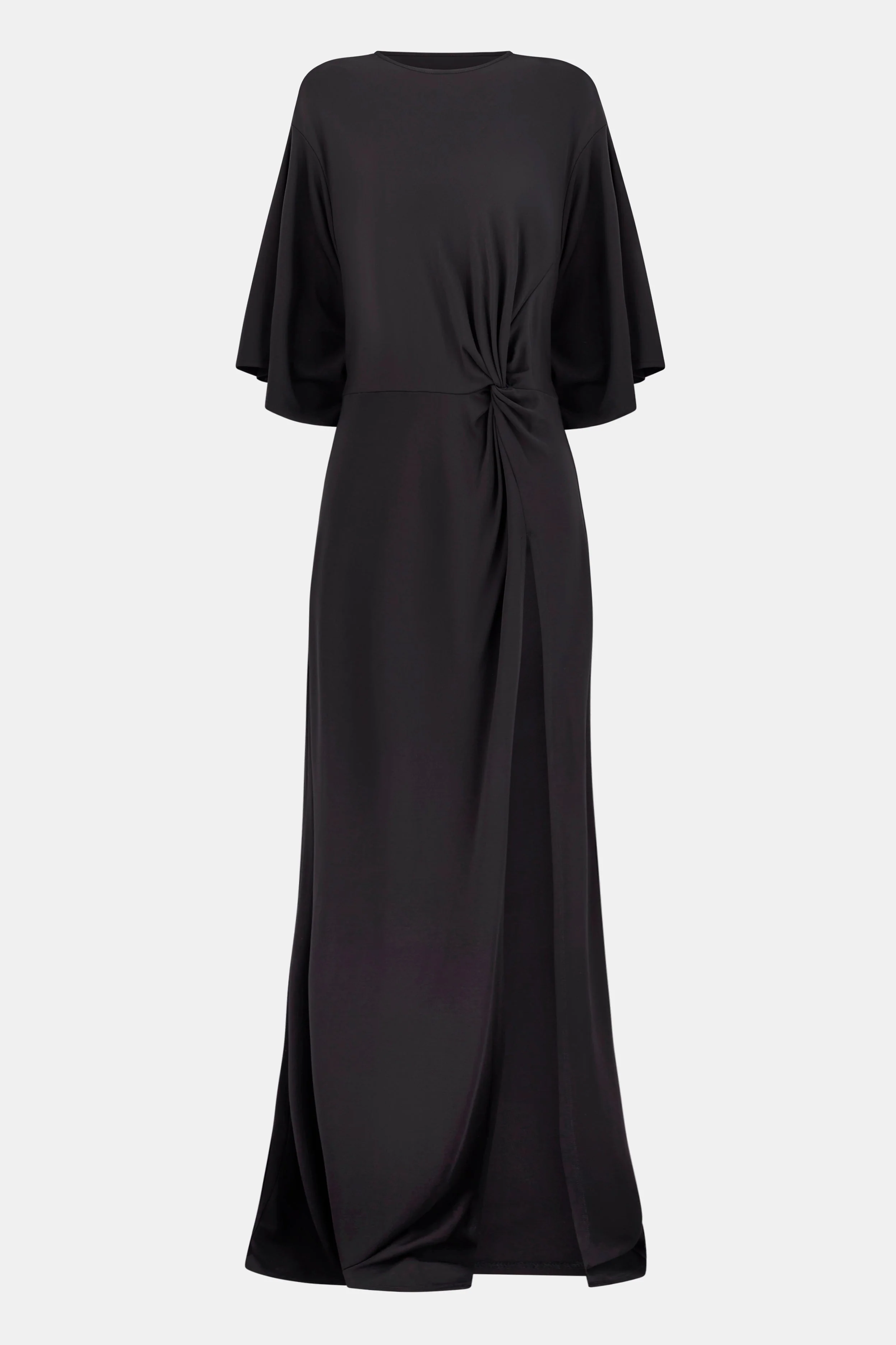Relaxed Dropped Waist T-Shirt Gown - Black - Image 7