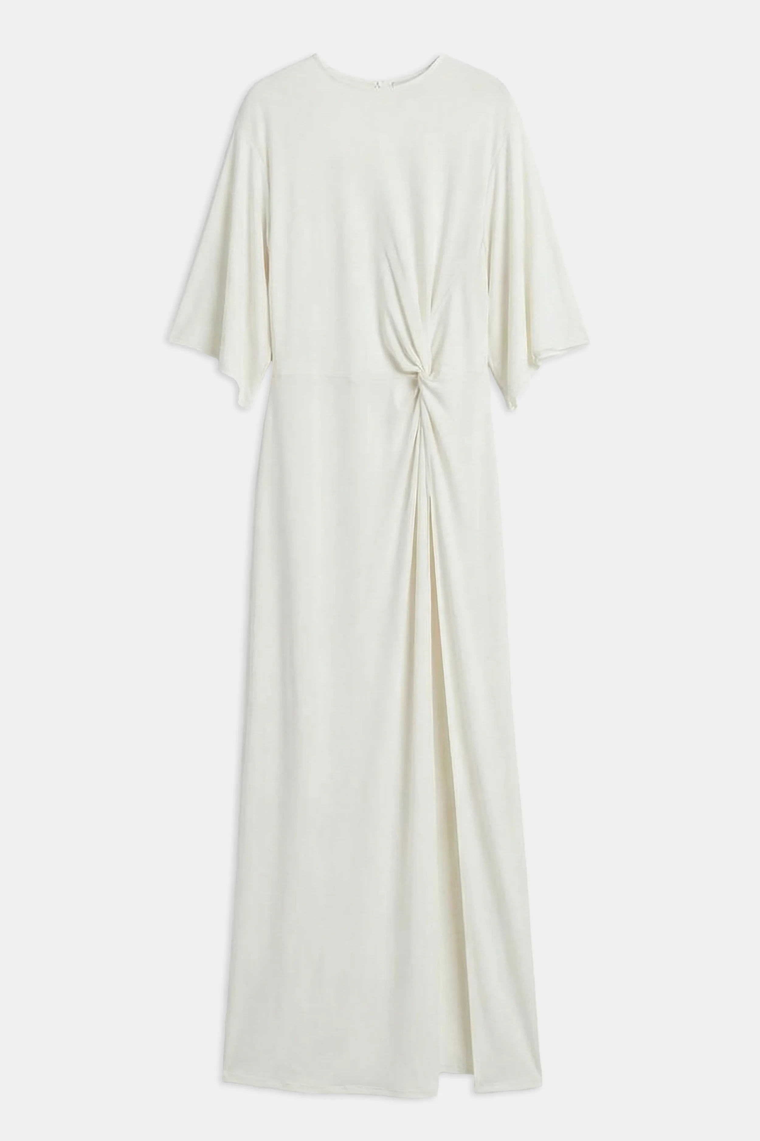 Relaxed Dropped Waist T-Shirt Gown - White - Image 10