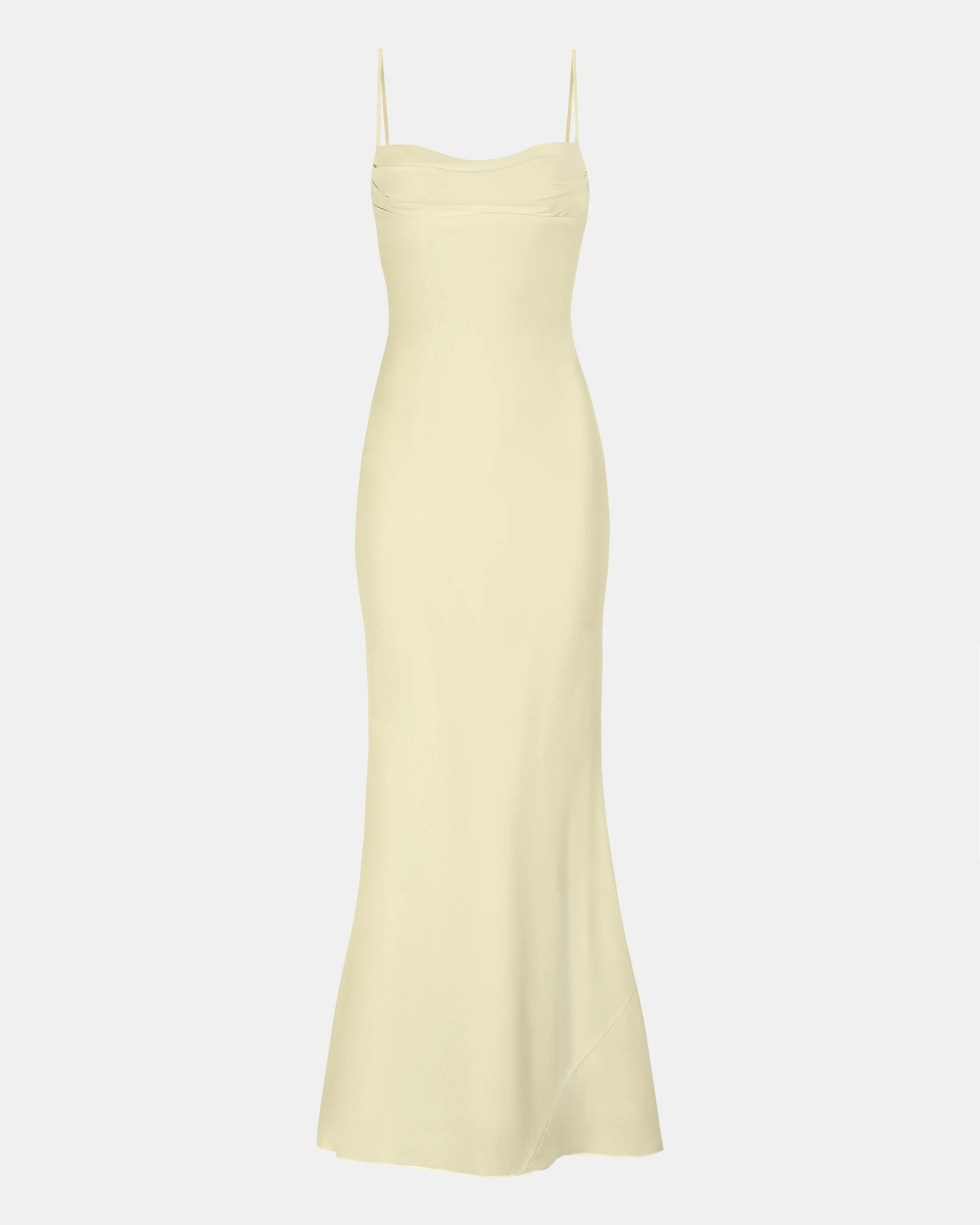 Ruched Chiffon Maxi Dress - Buttermilk - Image 8