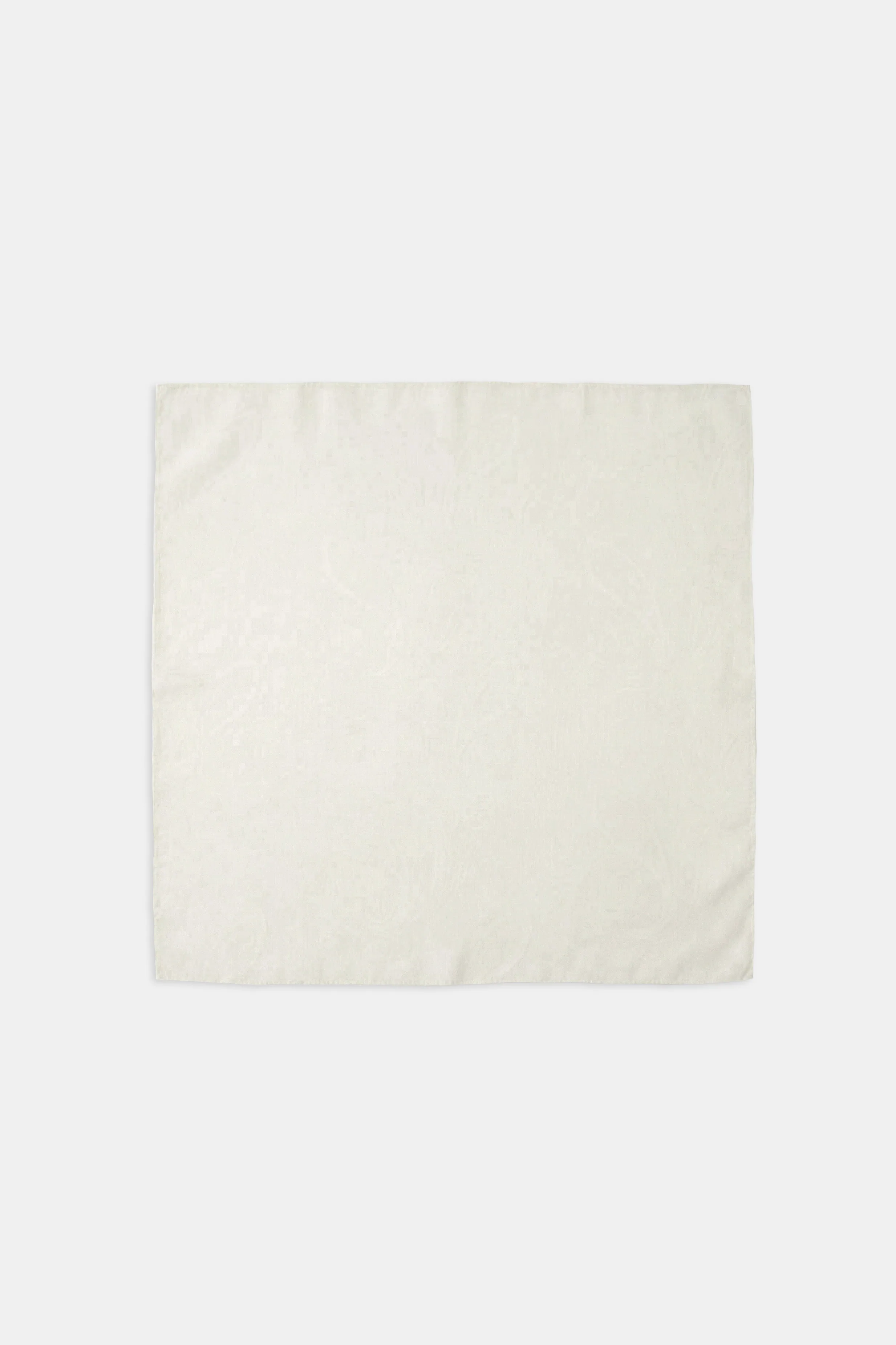 Satin Jacquard Scarf - Cream - Image 7