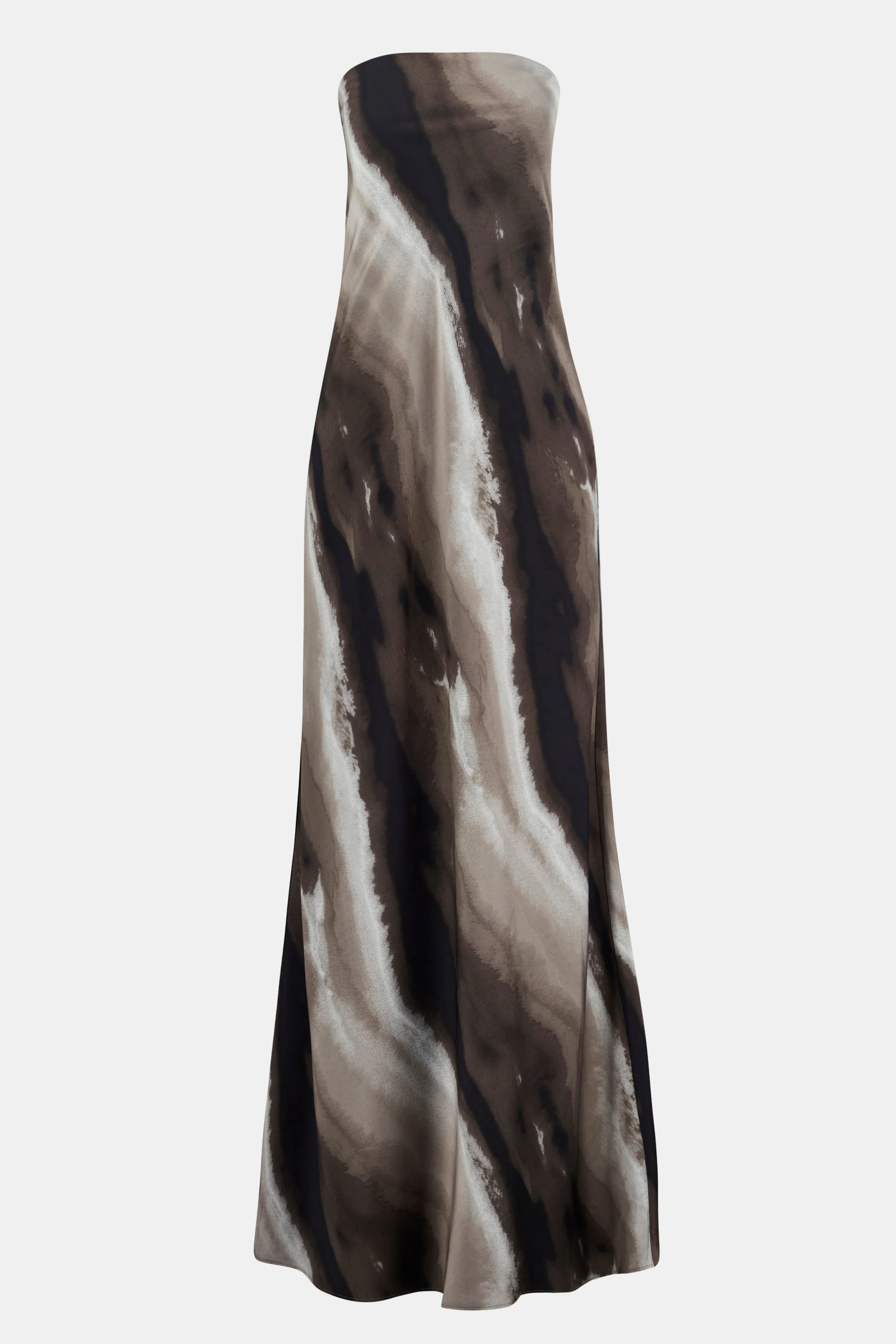 Satin Strapless Maxi Dress - Sage Marble - Image 8