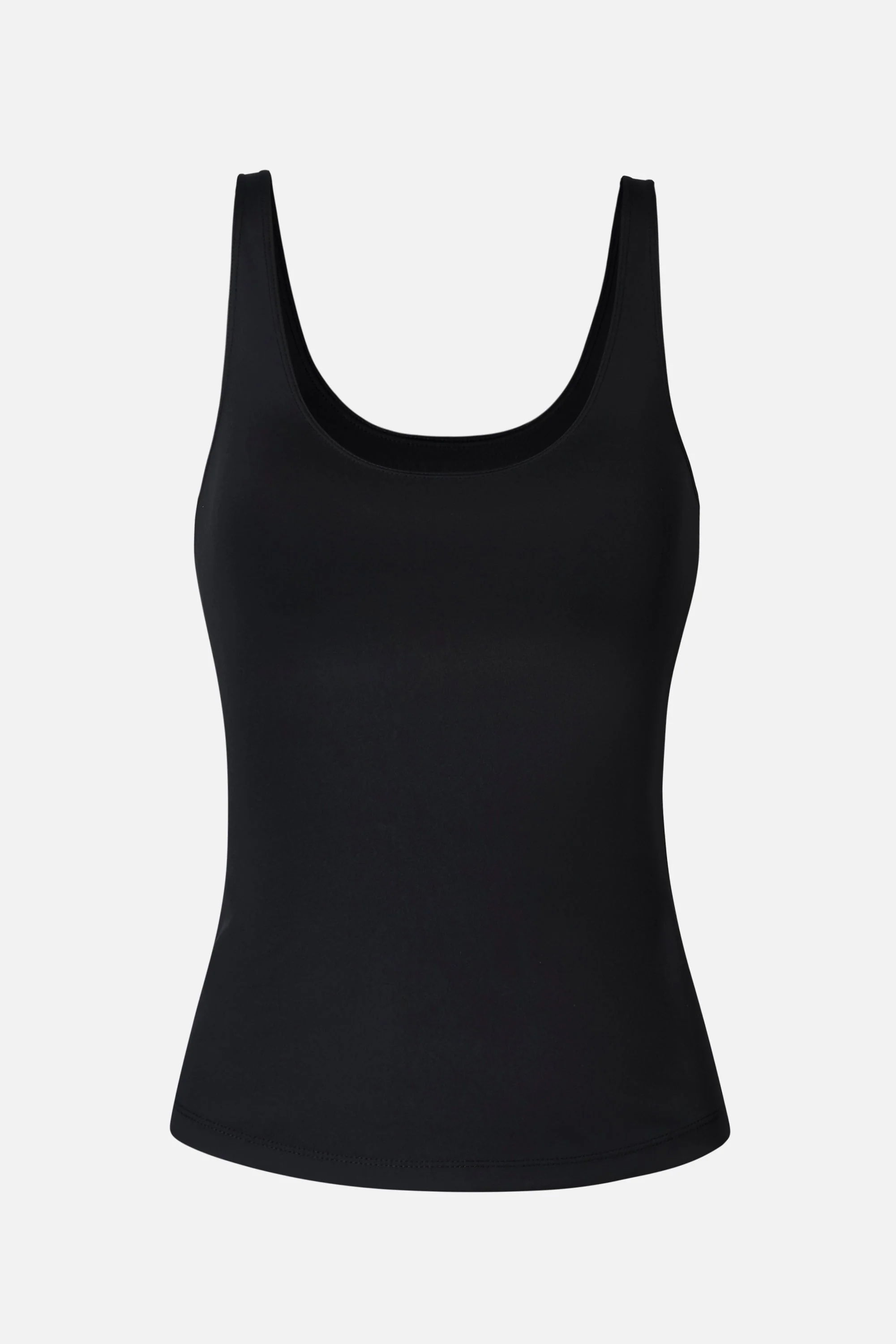 Scoop Neck Tank Top - Black - Image 6