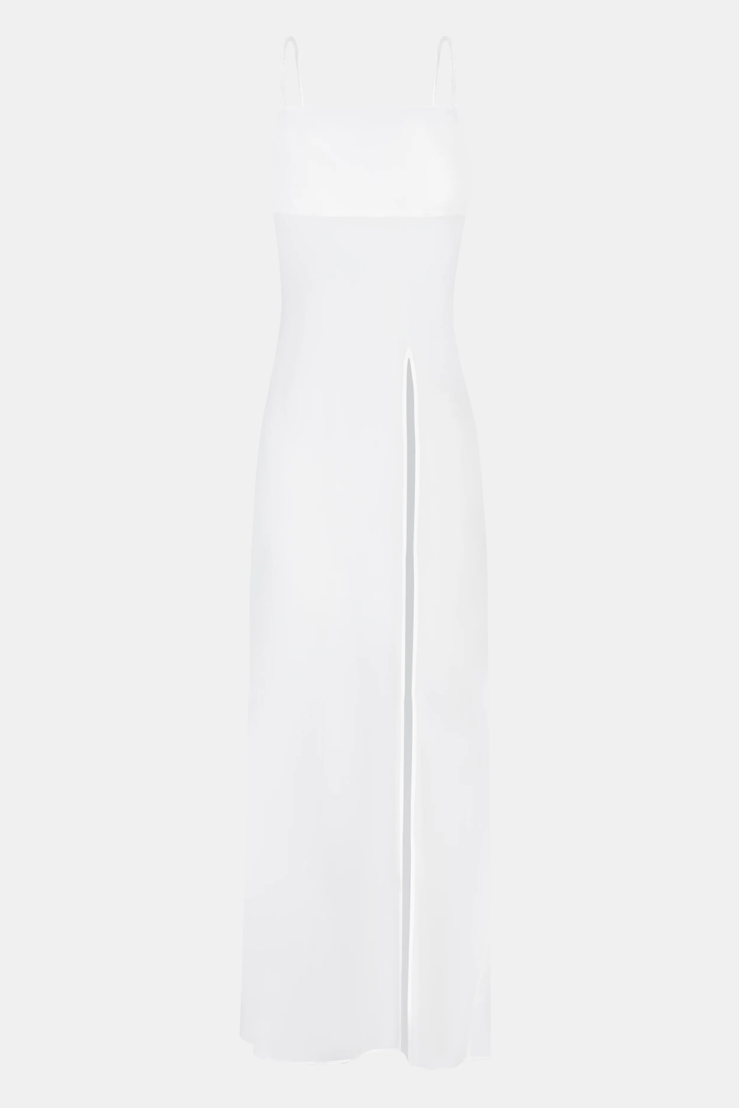 Sheer Chiffon Longline Camisole - Cream - Image 7