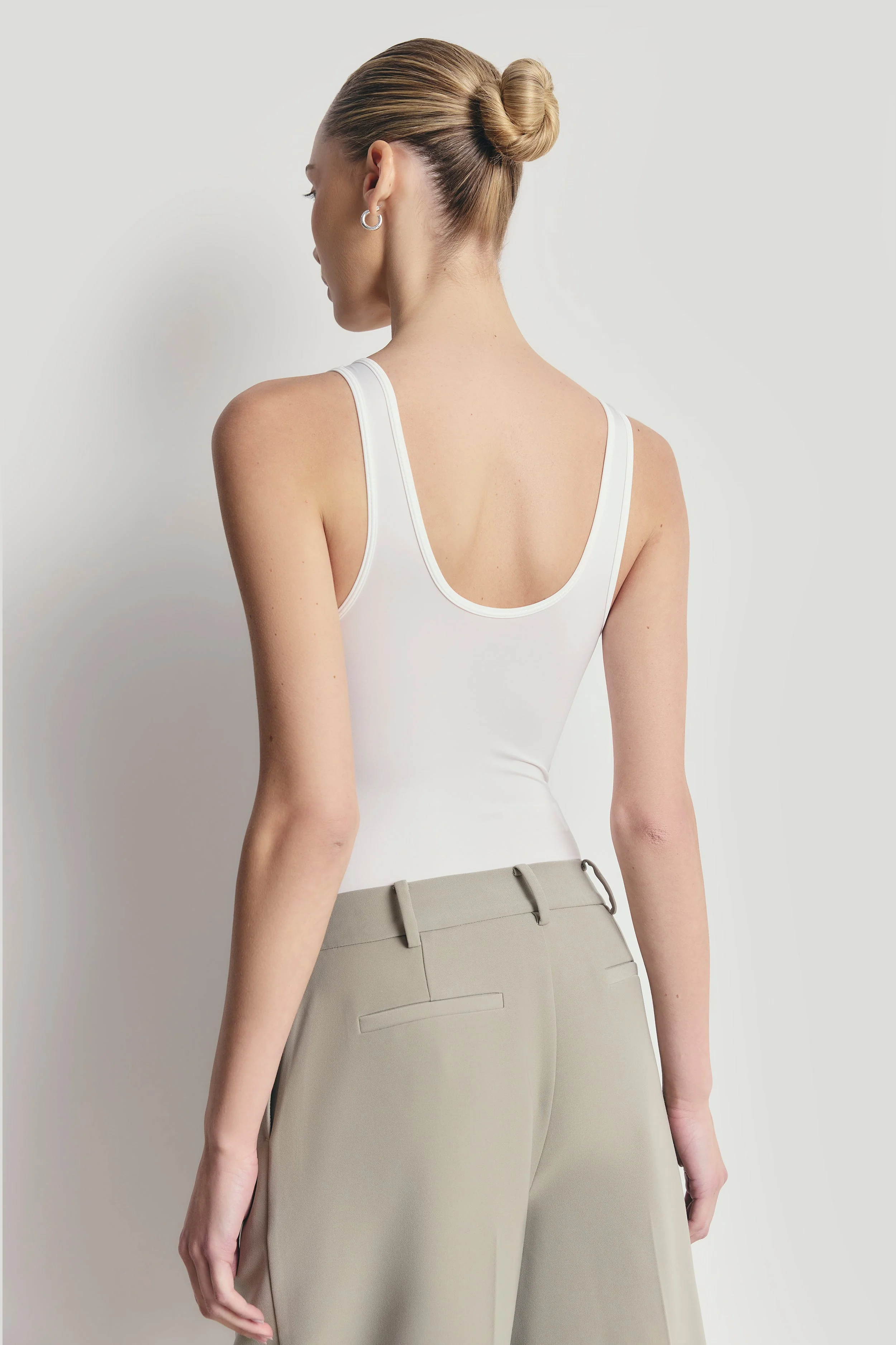 Tailored Dropped Waist Longline Shorts - Antique Sage - Image 6