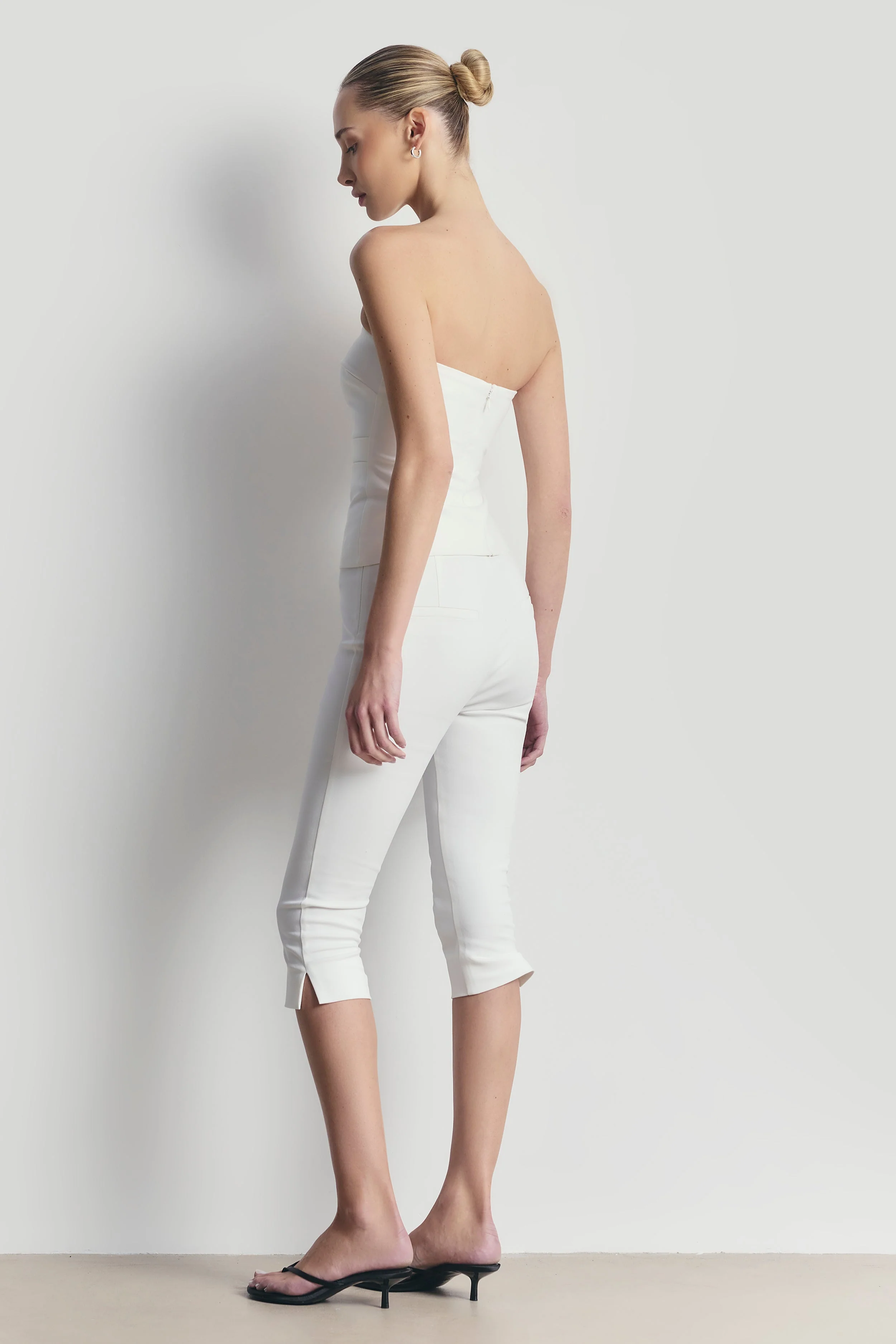 Tailored Ruched Bodice - White - Image 6
